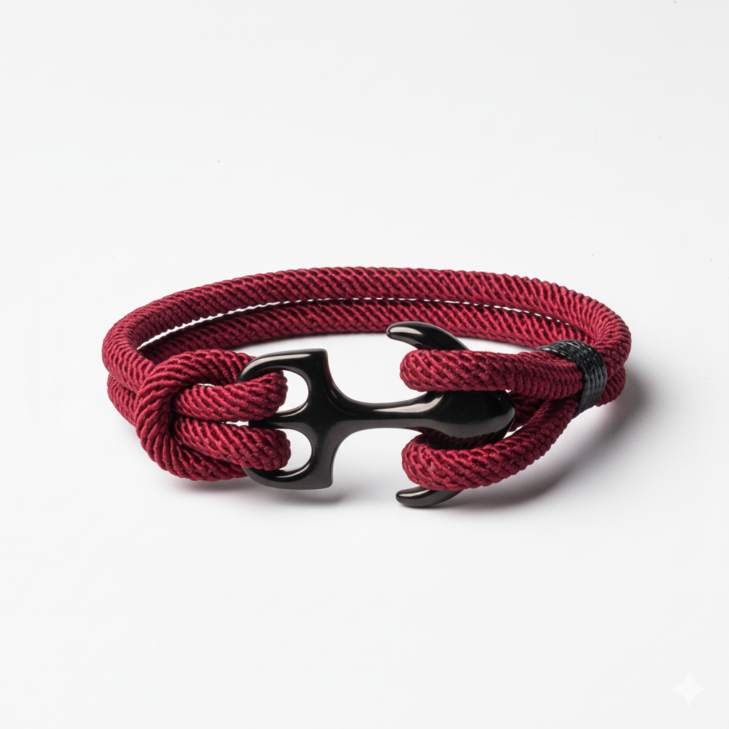 Anchor Wine Bracelet