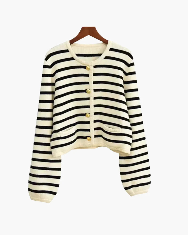 Premium striped wool vest