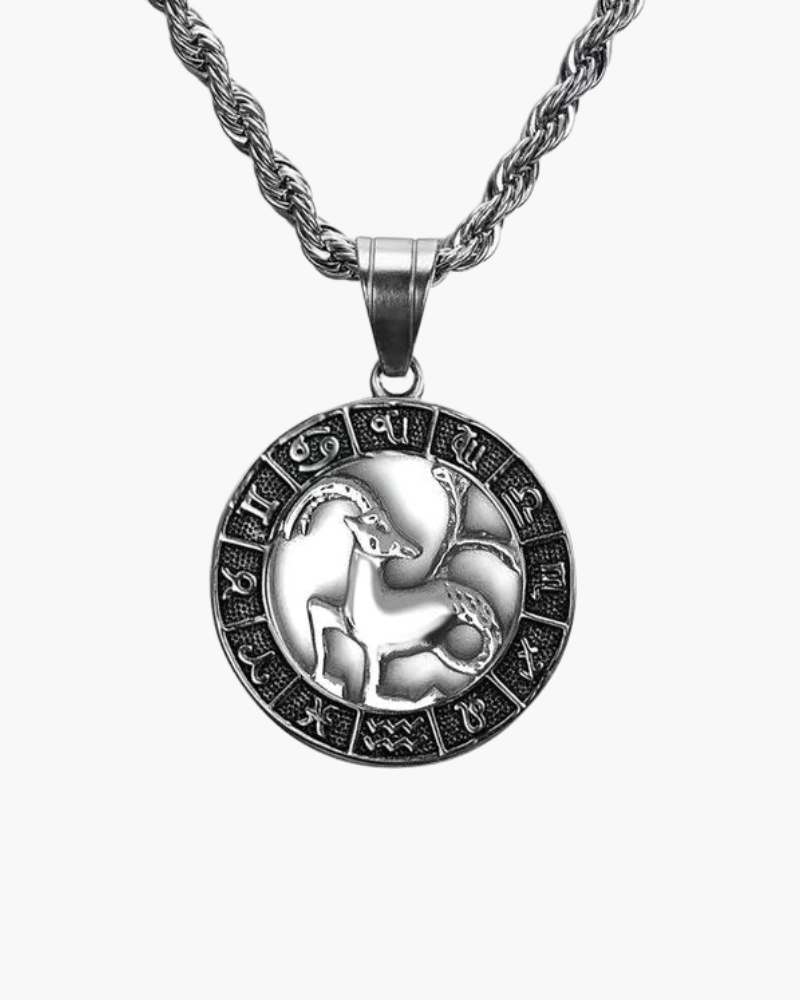 Zodiac Sign Necklace - Silver