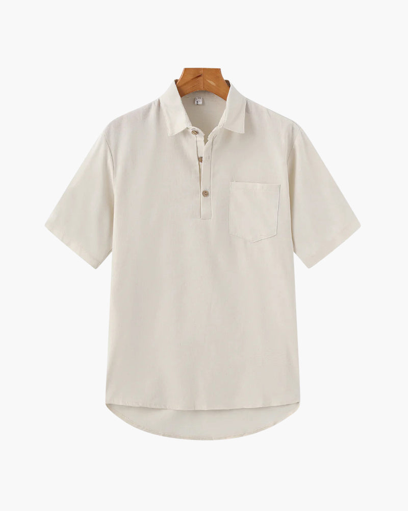 Casablanca Linen Polo Shirt