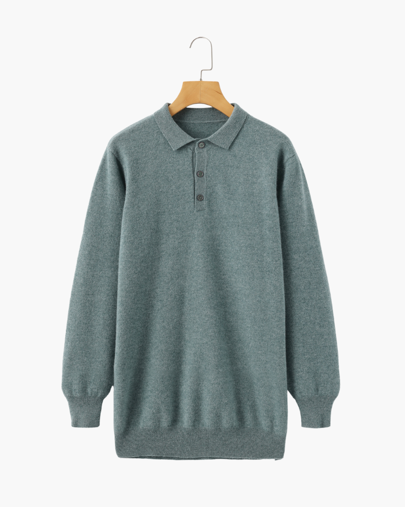 100% Cashmere Polo Shirt