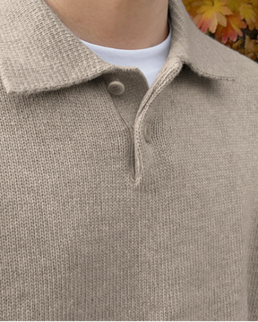 Sweater of lã Of Zipper e botões