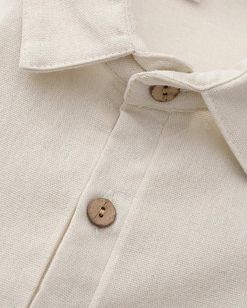 Casablanca Linen Polo Shirt