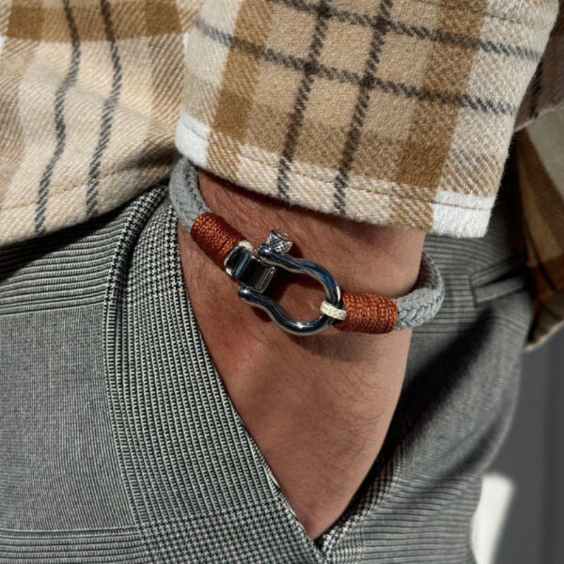 Bracelet  of Cotton Omega