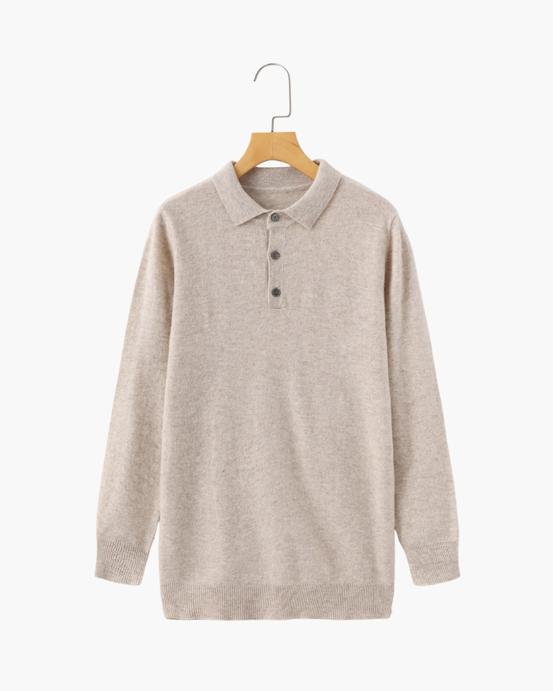 Shirt polo 100% cashmere