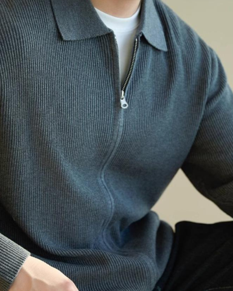 Sweater 100% lã premium Of Zipper