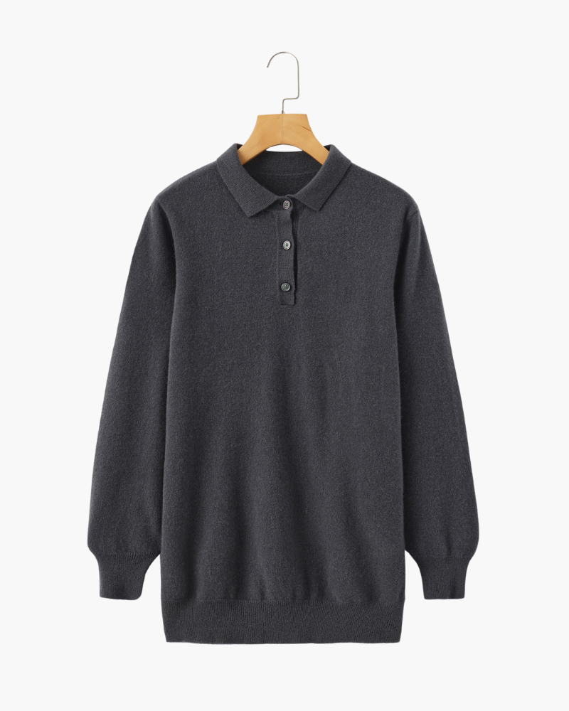 100% Cashmere Polo Shirt