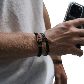 Bracelet Bravo Copper String Black