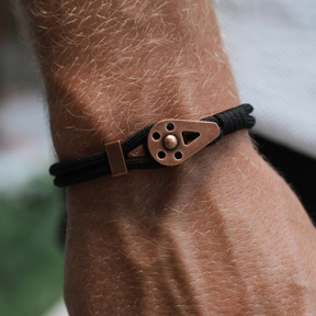 Bracelet Bravo Copper String Black