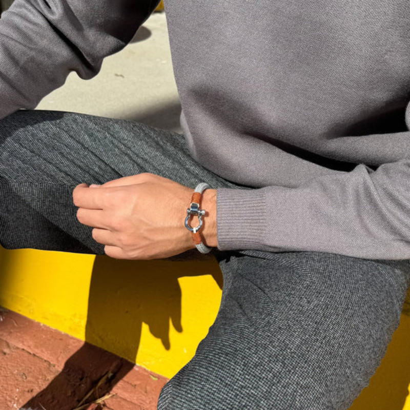 Bracelet  of Cotton Omega