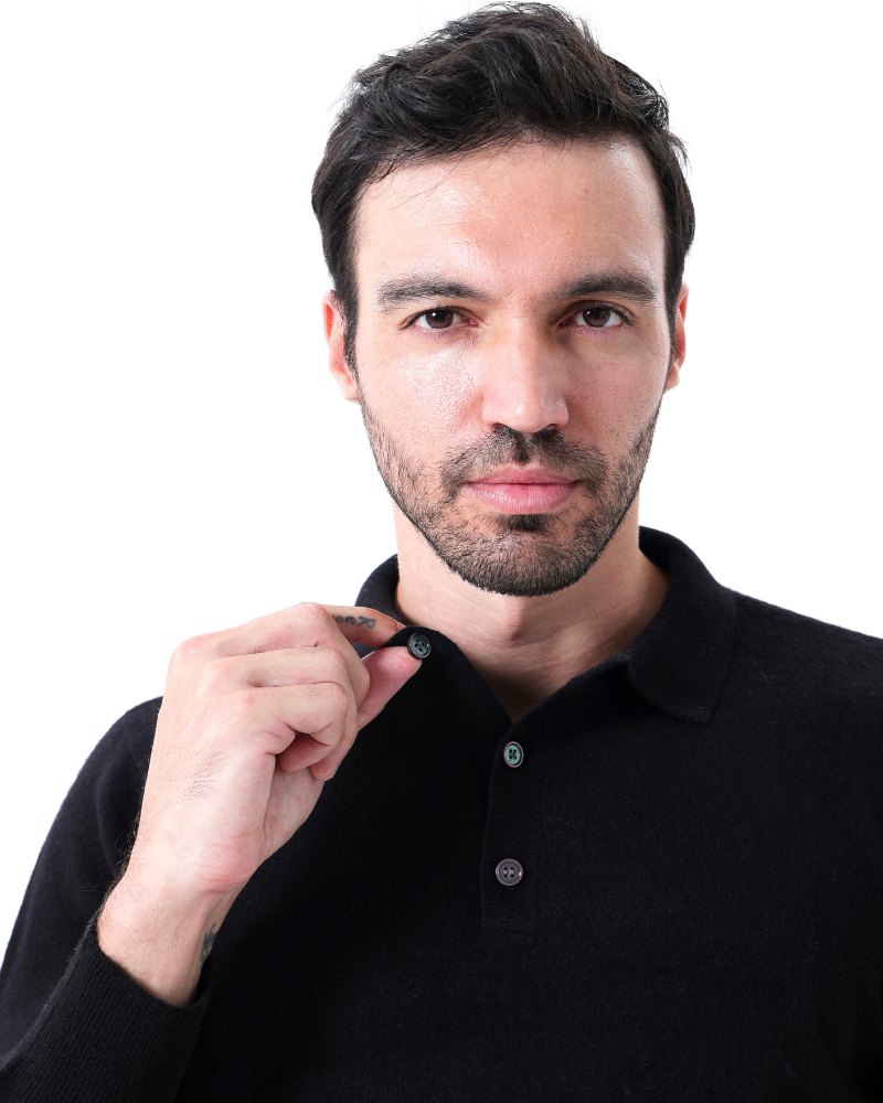 Shirt polo 100% cashmere
