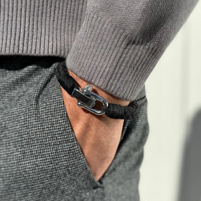 Bracelet Gio em String of Cotton Black