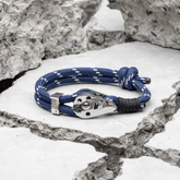 Bracelet String Blue Bravo Silver