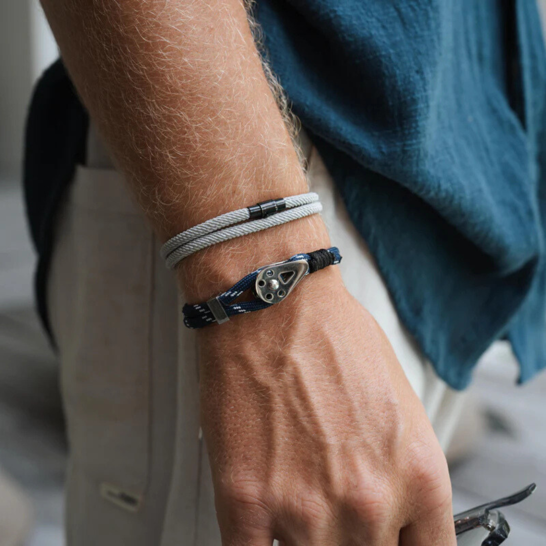 Bracelet String Blue Bravo Silver