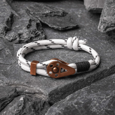 Bracelet String White Bravo Copper