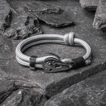 Bracelet String Gray Bravo Silver