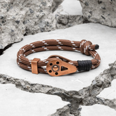 Bracelet Bravo Copper Brown String