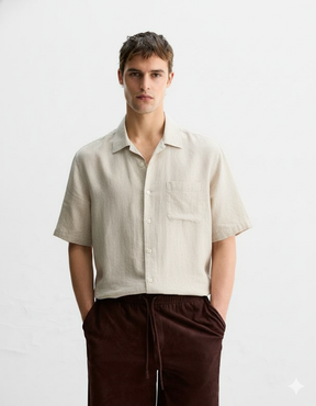 Shirt linen Cape Town (Short Manga)