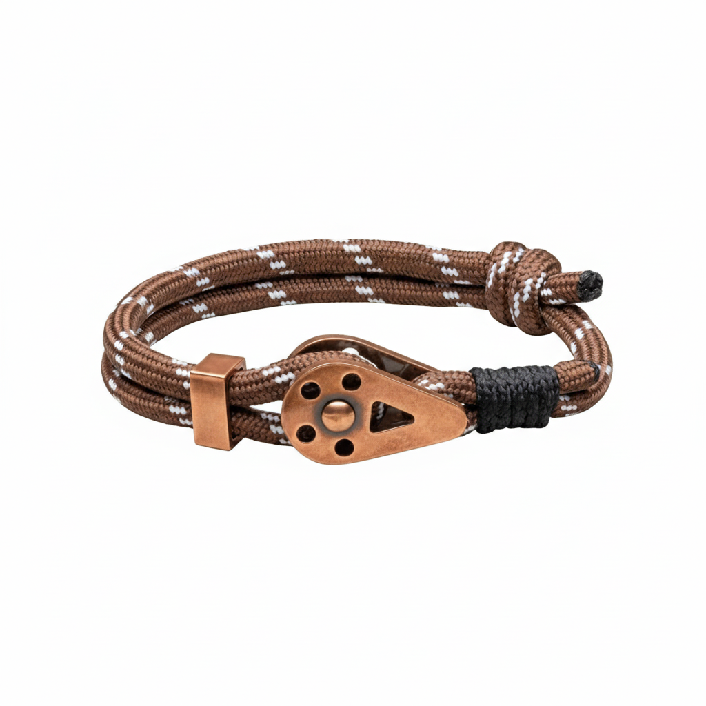 Bracelet Bravo Copper Brown String