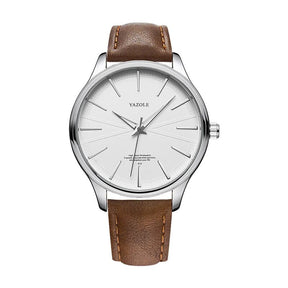 Clock Uranos Executivo Silver Brown 42mm - Uranos 