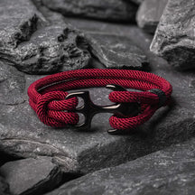 Anchor Wine Bracelet