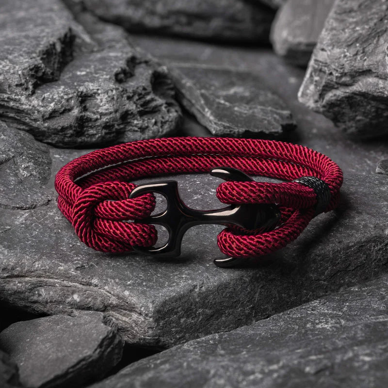 Anchor Wine Bracelet