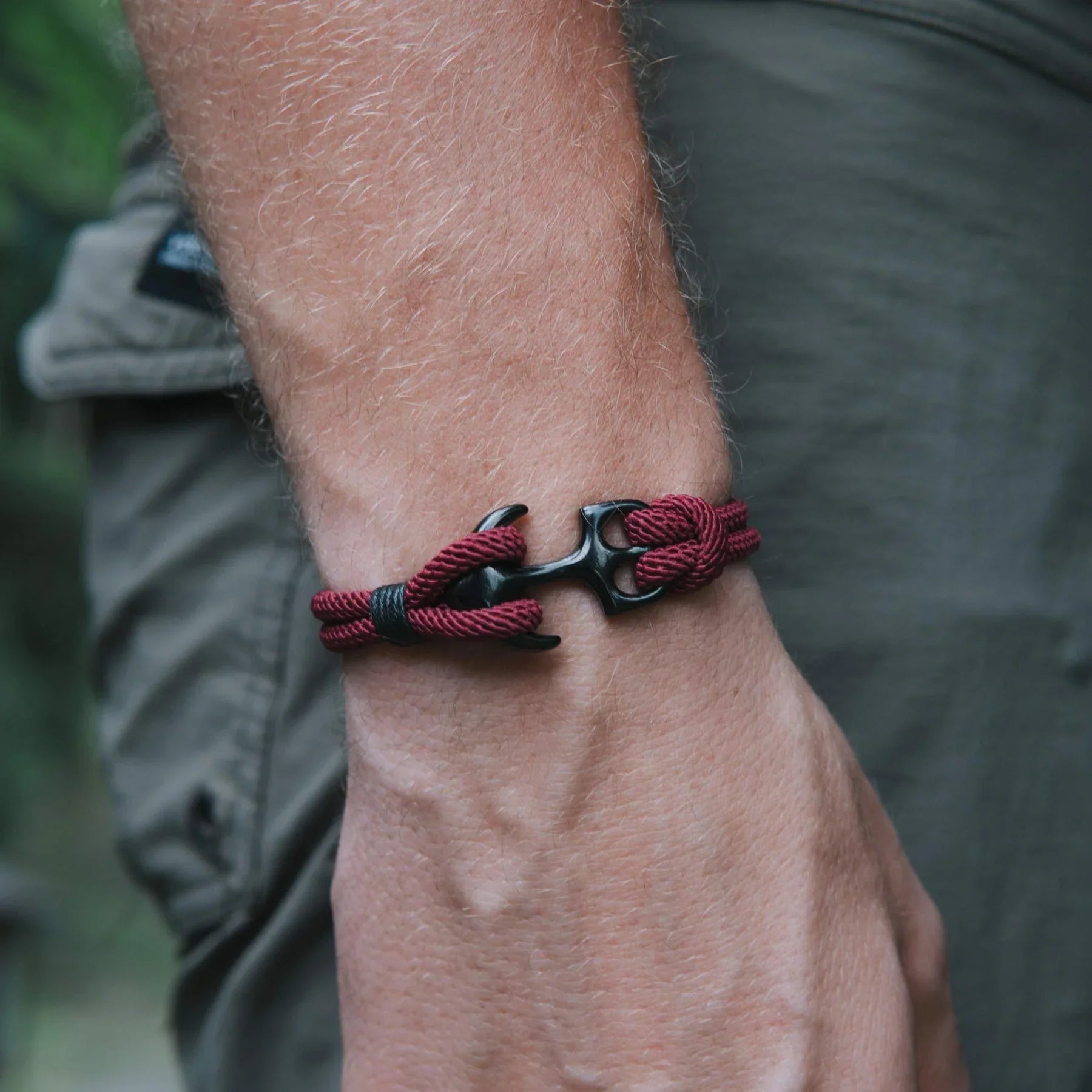 Anchor Wine Bracelet