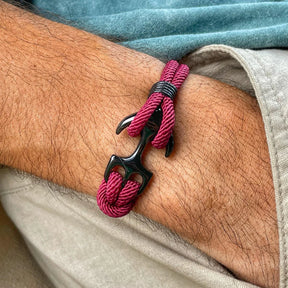 Anchor Wine Bracelet