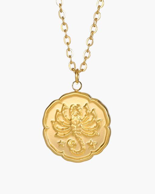 Zodiac Sign Necklace - Gold