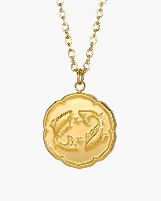 Zodiac Sign Necklace - Gold