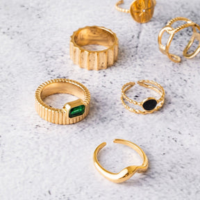 Ring Adjustable Ônix - Uranos 