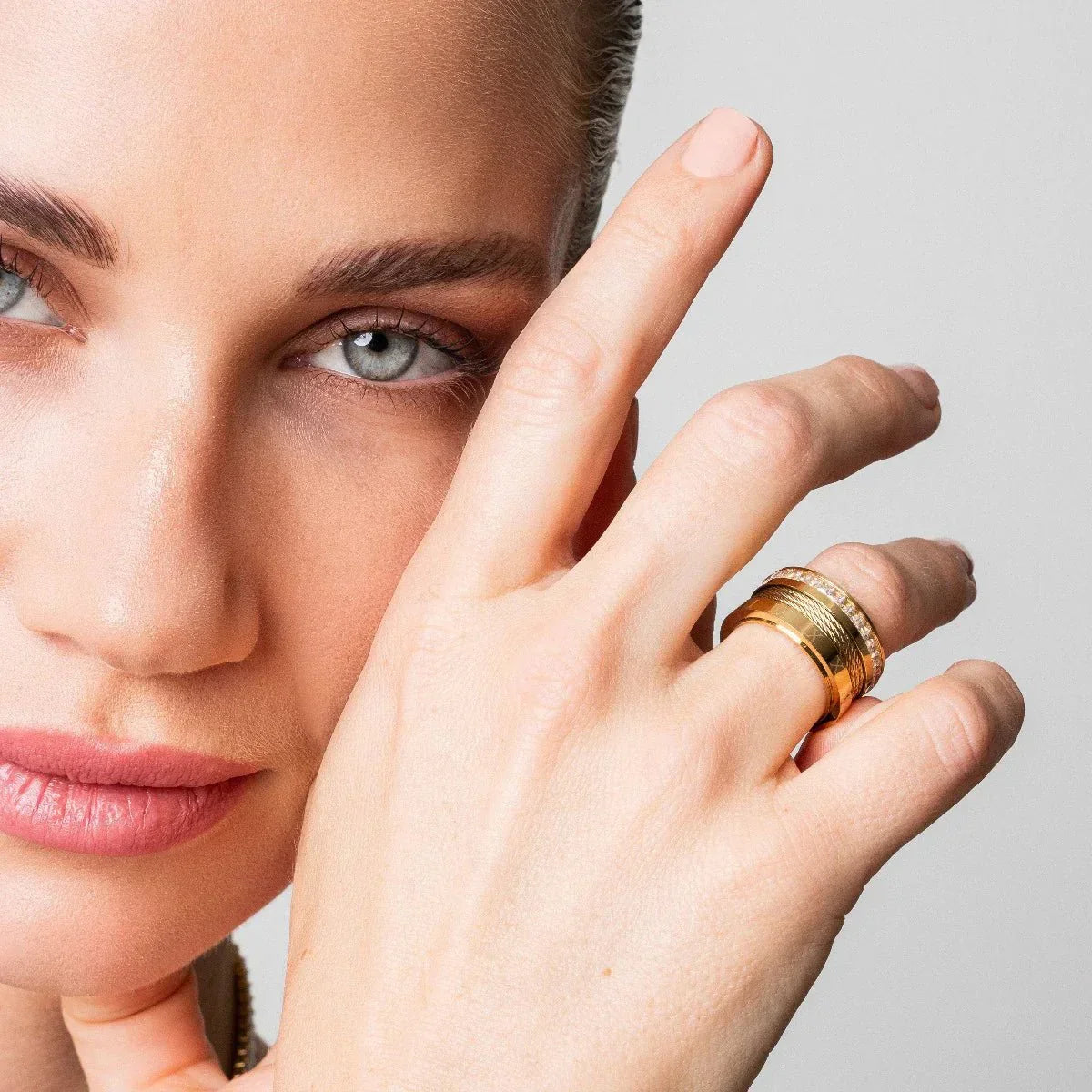 Ring Arame e Cristais - Uranos 