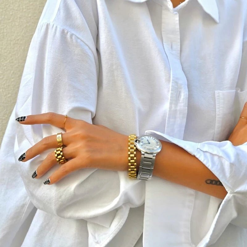 Ring Beauty Largo Elos Minimalist  - Uranos 