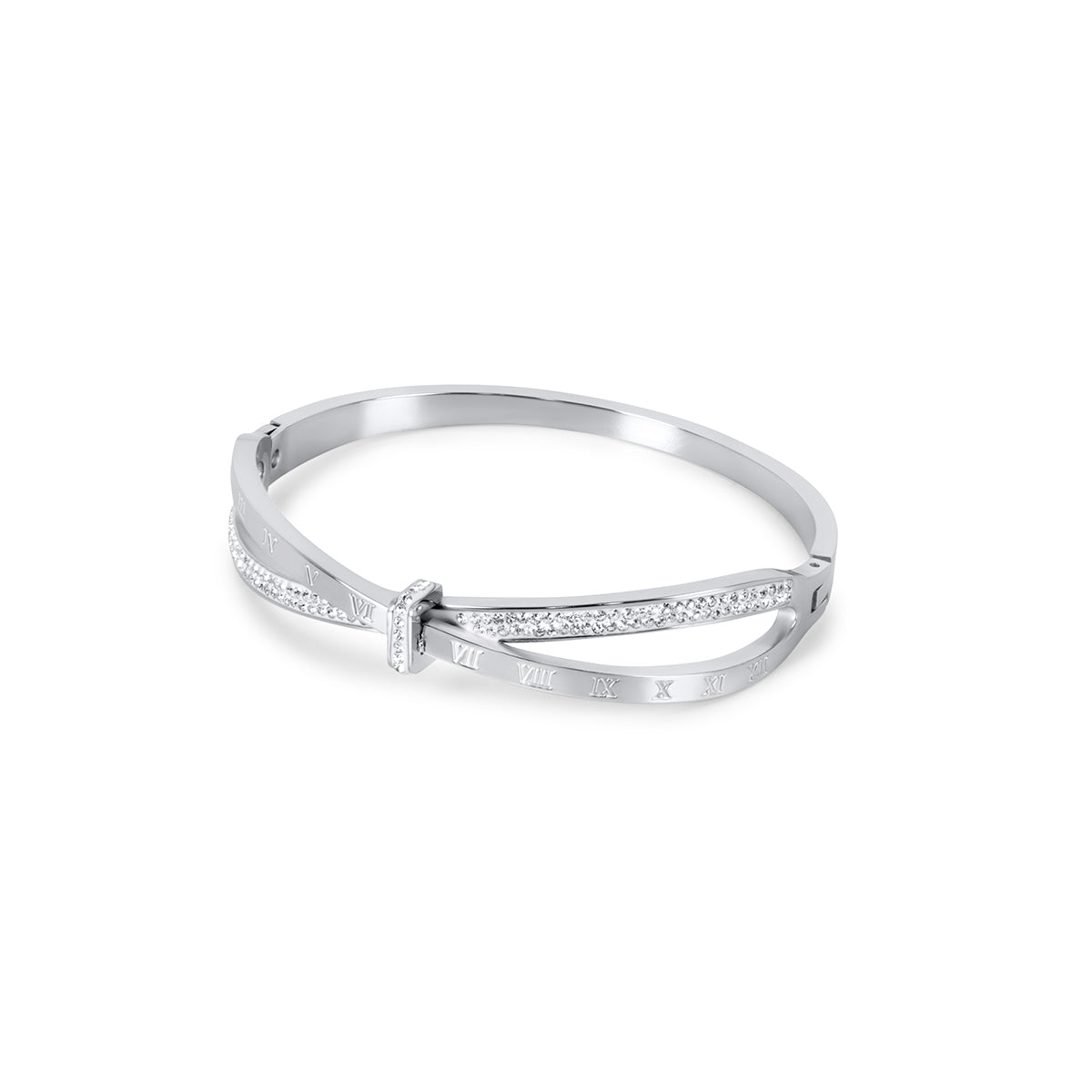 Bracelete Romano Zircônia - Silver - Uranos 