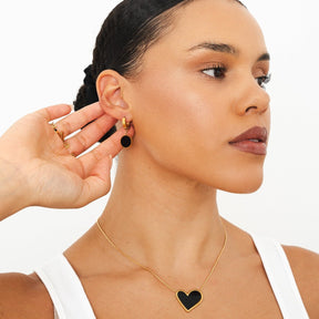 Necklaces Sweet Alhambra Inspiração - Coração Black - Uranos 