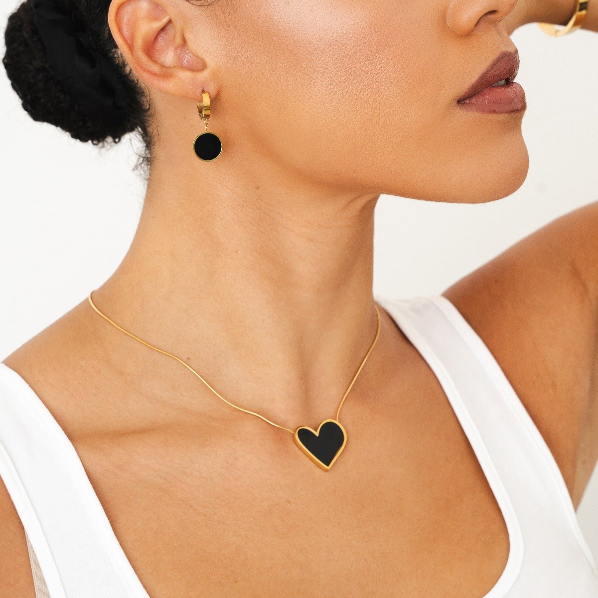 Necklaces Sweet Alhambra Inspiração - Coração Black - Uranos 