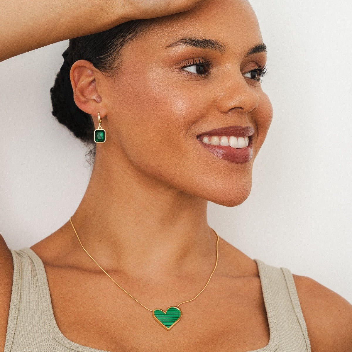 Necklaces Sweet Alhambra Inspiração - Coração Verof - Uranos 