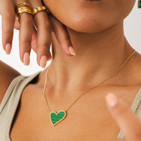 Necklaces Sweet Alhambra Inspiração - Coração Verof - Uranos 