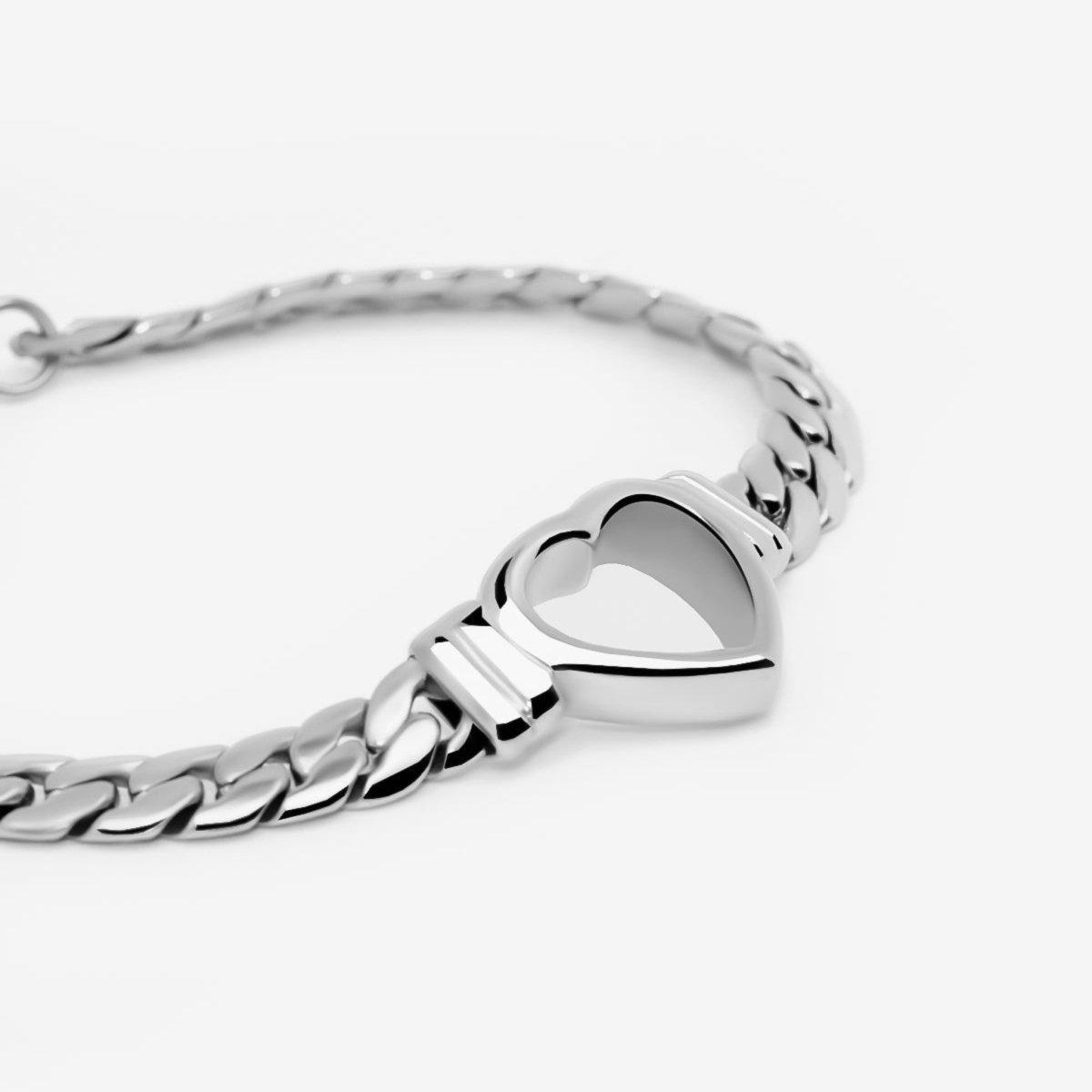 Bracelet Coração Minimalist - Silver - Uranos 