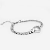 Bracelet Coração Minimalist - Silver - Uranos 