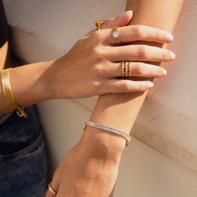 Bracelet Lock Riviera Baguete  - Uranos 