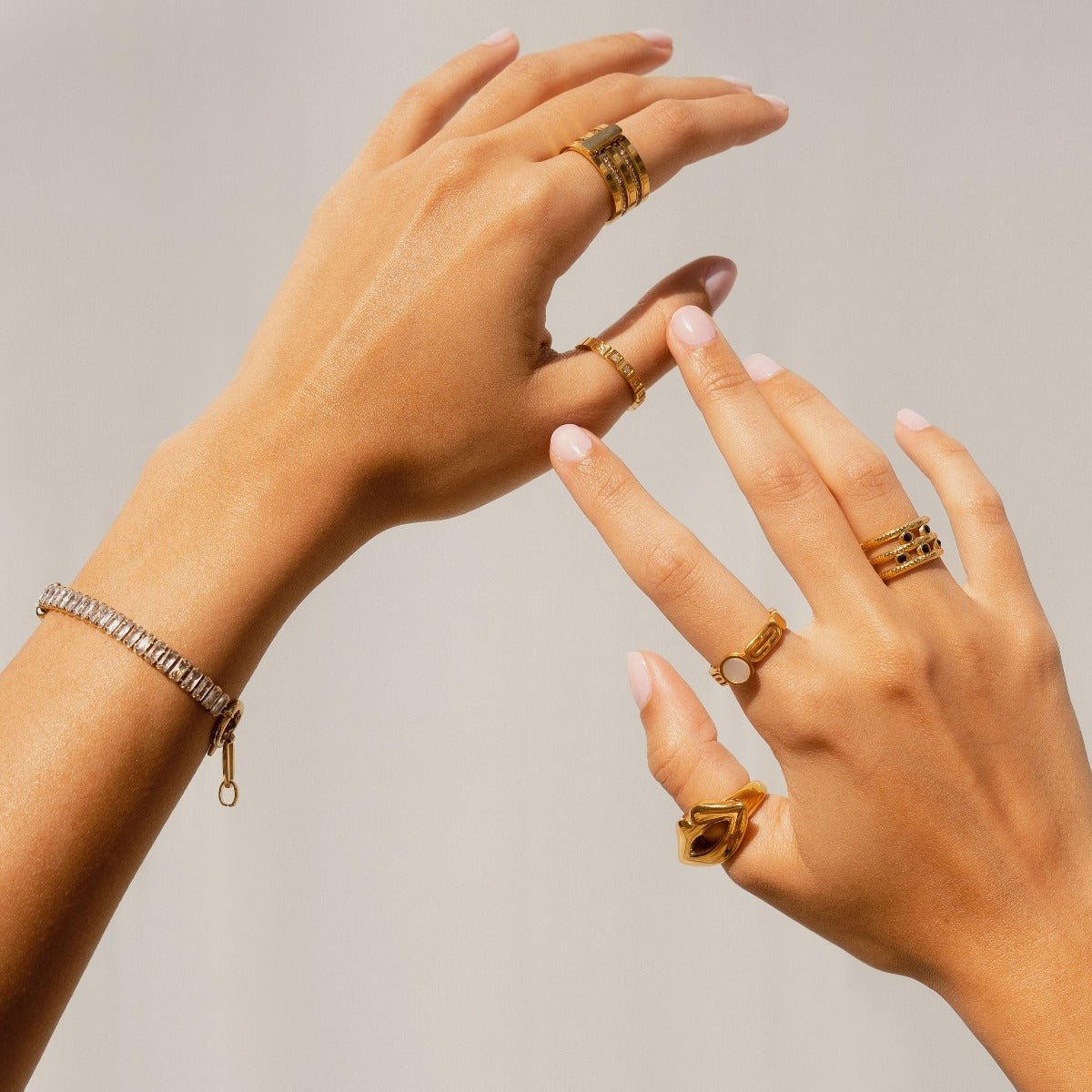 Bracelet Lock Riviera Baguete  - Uranos 