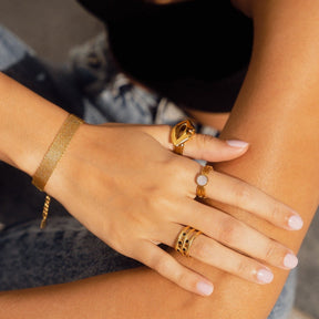 Bracelet Trama Lisa Banhada em  - Uranos 